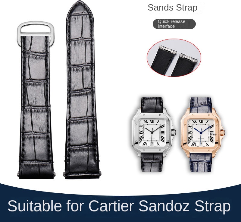 21mm 19mm Cow leather Watch St - Cartier Watch Santos review and price