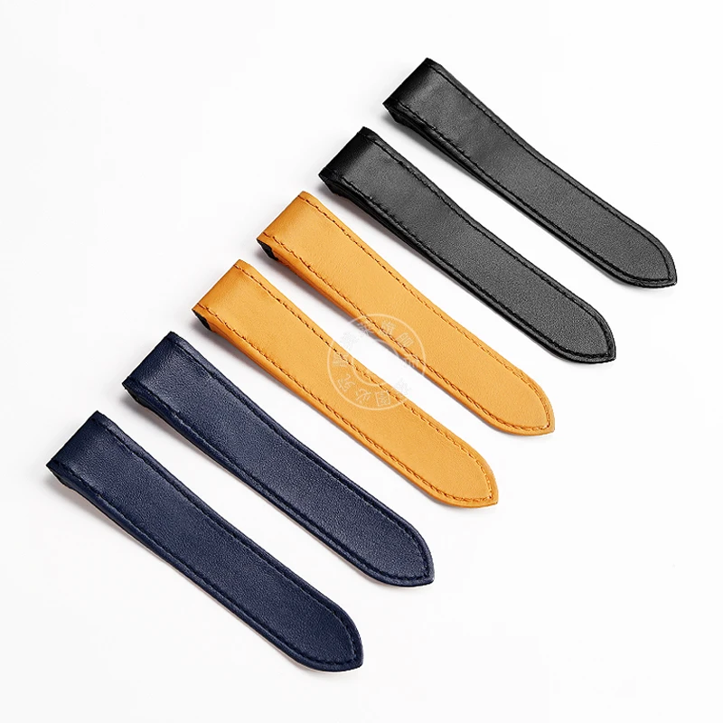 Genuine Lea/ther Watch Strap f - Cartier Watch Santos review and price