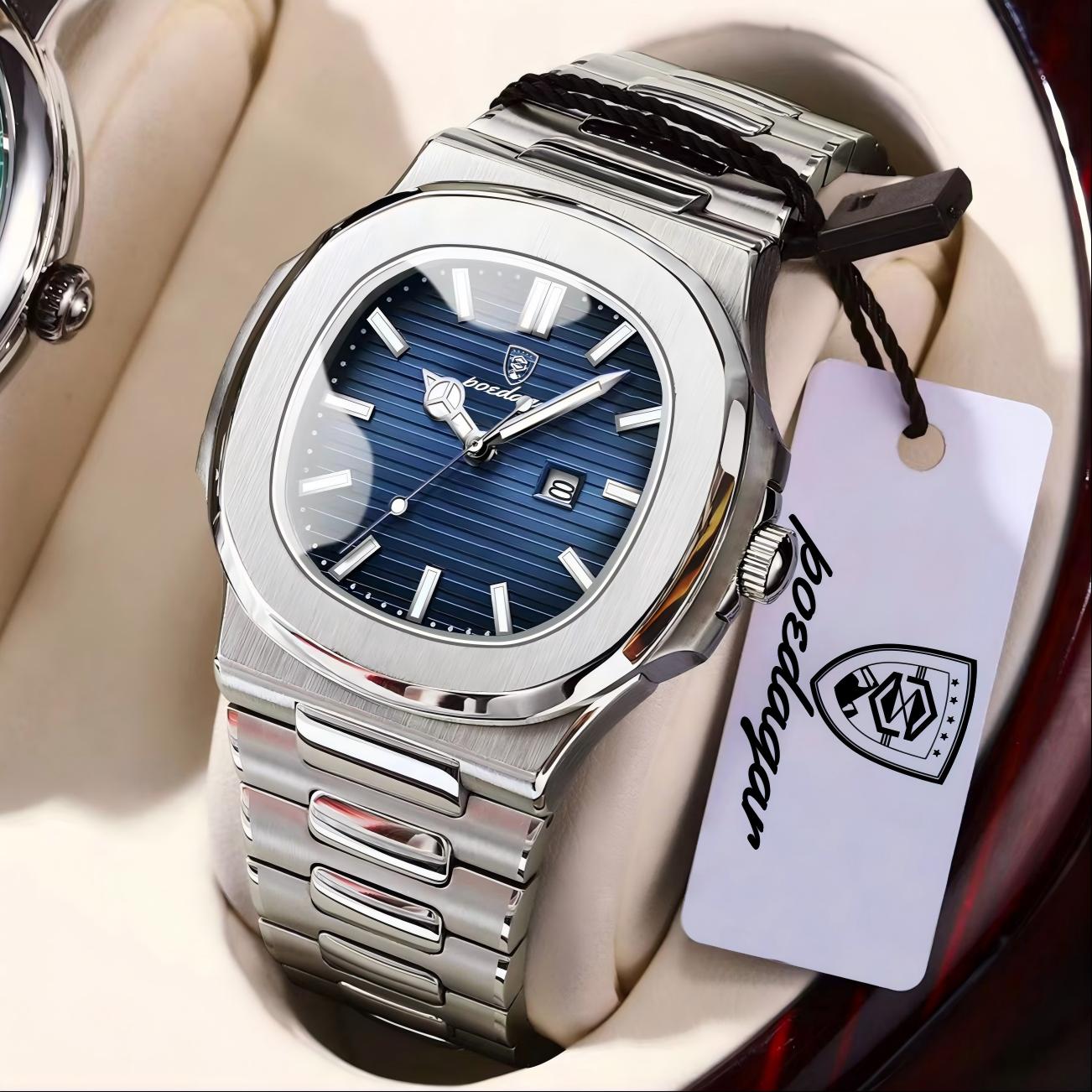 POEDAGAR Square Luxury Men Wri - Patek Philippe Watch Nautilus review and price